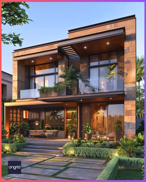 20 Amazing Duplex Home Designs for Indian Families – Ongrid Design House Design Indian Style, Indian Duplex House Design, Interior Design Styles Quiz, Row House Design, Luxury Villa Design, Narrow House Designs, Modern Apartment Design, Exterior Tiles, Duplex Design