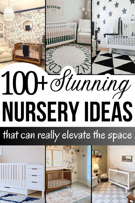 Nursery ideas for girls, boys, and gender neutral nursery. This pin shows images for best nursery ideas and the blog post will give you over 100 nursery ideas for boho, modern and other kinds of nurseries Nursery Ideas For Girls, Boho Chic Nursery, Purple Nursery, Gender Neutral Nursery Decor, Chic Nursery, Boho Chic Design, Stylish Nursery, Neutral Room, Grey Nursery