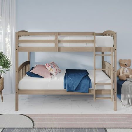 Upgrade your bedroom with our versatile Bunk Bed, meticulously crafted from premium wood for lasting durability. Effortlessly switch between configurations, transforming from a bunk bed to two singles. Safety is ensured with a secure ladder for top bunk access. Includes slat kits for both bunks, eliminating the need for extra box springs. Choose from Antique Grey, White, or Black finishes to match any decor. Conveniently packaged in one box with easy assembly instructions and tools. Redefine sty Bunk Beds For Boys Room, Bed Antique, Convertible Bunk Beds, Bed Classic, Box Springs, Top Bunk, Full Bunk Beds, Assembly Instructions, Bunk Bed