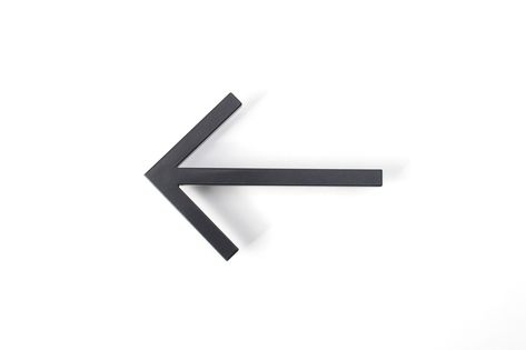 "Metal Arrow Wall Sign. Directional Arrows system Info Address Number Arrow Signs. Modern Art Wall Decor. Brass Arrow Symbols / Figure. Create Your own signage system with the modern metal wall arrows. Lets You point out the directions in a modern minimalist way. The Arrow is made of a square 0,4\" x 0,4\"(10 x10mm) solid steel bar with two legs for fixing on any wall, just drill the holes in the wall and glue the arrow with montage glue in the needed distance from the wall. The lenght of the le Arrow Signage, Gold Signage, Arrow Artwork, Wall Arrows, Arrow Symbol, Metal Signage, Directional Signage, Wall Signage, Arrow Sign