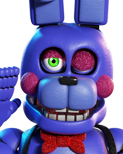 Fnaf Rockstar Bonnie, Rockstar Bonnie, Fnaf Images, 3d Posters, Fnaf Sfm, Toy Bonnie, 3d Poster, Scott Cawthon, Survival Horror Game