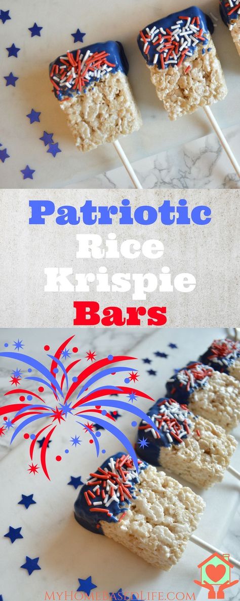 Bunco Desserts, Blue Recipes, Rice Krispie Bars, Snacks Kids, Bbq Desserts, Star Shaped Cookies, Summer Sweets, Patriotic Food, Patriotic Desserts