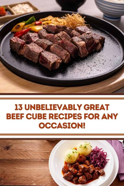 Have you been thinking about making beef cube recipes? If you are, then better check out these 13 best beef cube recipes perfect for any occasion! They’re deliciously great too. Beef Cube Recipes Dinners, Beef Cubes Recipe Dinners, Beef Cube Recipes, Beef Cubes Recipe, Steak Recipes For Dinner, Dinner With Beef, Cubed Beef Recipes, Beef Cube Steak Recipes, Beef Cubed Steak