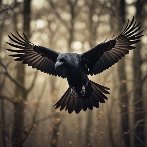 Crow Spirit Animal, Raven Photography, Raven Flying, Raven Images, Flying Crow, Raven Wings, Raven Bird, Crow Tattoo, Animal Illustration Art