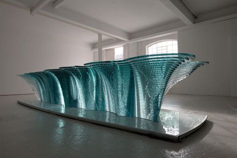 Glass Installation, Glass Furniture, Installation Design, Sculpture Installation, Still Water, Glass Artists, Glass Sculpture, Exhibition Design, Ceramic Sculpture