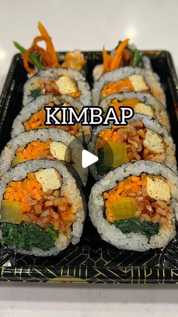 KOREAN-AMERICAN CHEF 🇰🇷 🇺🇸 on Instagram: "How to make Kimbap 🍚👨🏻‍🍳🔥 Kim = Seaweed Bap = Rice This is a super simple recipe. Give it a try!! Peace & Sarang ✌🏼❤️ #rice #recipe #kimbap #bulgogi #koreanfood" Kimbap Recipe Vegetarian, Korean Food Kimbap, Kim Bap Recipe, Bulgogi Kimbap Recipe, How To Make Kimbap, Kimbab Recipe, Kimbap Bulgogi, Bim Bim Bap Recipe, Easy Kimbap Recipe