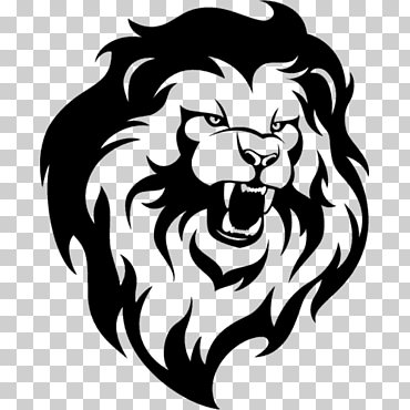 Lion Shilloute, Lions Head Drawing, Lions Head, Lion Vector Illustration, Lion Vector Art, Lion Png, Lion Head Drawing, Lion Face Drawing, Lion Stencil