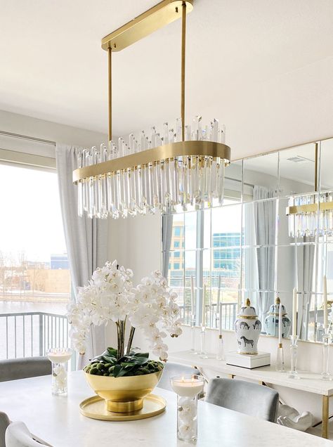 Modern glam dining room decor