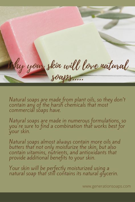 Handmade natural soaps are often used primarily because of the natural ingredients in them. A wide selection of natural ingredients are used in handmade soaps – definitely not a one size fits all!! These natural ingredients help ensure healthy skin and are very moisturizing and with the combination of the different oils and butters used, you will be able to find a bar that fits your skin needs. #handmadesoap #wisconsinmade #wisconsinsmallbusiness #naturalingredients Handmade Soap Quotes, Soap Images, Homemade Spa, Handmade Soap Recipes, Handmade Natural Soaps, Soap Making Recipes, Soap Packaging, Love Natural, Natural Beauty Tips