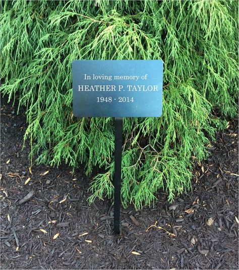 memorial plaque, metal plaques, name plates, name tag, memorial tree, name marker, Garden Markers, Metal tags, Plant ID markers, markers Memorial Tree, Metal Name Tags, Tree Name, Commemorative Plaque, Memorial Ideas, Personalized Plaques, Gardening Inspiration, Memory Tree, Memorial Flowers