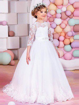 Looking for Cheap Flower Girl Dresses Online? Search for these Elegant Baby Girls Dresses at Hebeos.com, We carry the latest trends in Flower Girl Dresses to show off that fun and flirty style of yours. Long Flower Girl Dresses, Cheap Flower Girl Dresses, Robes D'occasion, Princess Flower Girl Dresses, Girls Dresses Online, White Flower Girl Dresses, Tulle Flower Girl, First Communion Dresses, Wedding Flower Girl Dresses