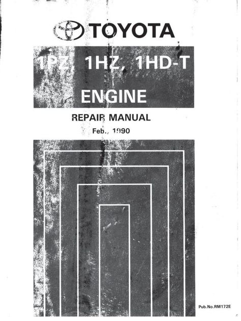 New post (PDF ONLINE  - TOYOTA 1PZ, 1HZ, 1HD-T ENGINE REPAIR MANUAL (RM172E)) has been published on ProCarManuals.com  (https://procarmanuals.com/pdf-online-toyota-1pz-1hz-1hd-t-engine-repair-manual-rm172e/) Landcruiser 100, Toyota Starlet, 80 Series, Engine Repair, Engine Rebuild, Motorcycle Engine, Toyota Highlander, Pinterest Blog, Massage Tools