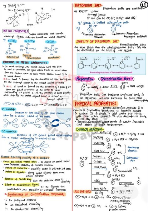 Coordination Compounds Chemistry, Inorganic Chemistry Notes, Chemistry Flashcards, Chemistry Formulas, Class 12 Notes, Chemistry Class 12, Inorganic Chemistry, Organic Chemistry Study, Learn Biology