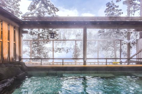 Best onsen hot springs in Japan to visit Ryokan Japan, Japan Honeymoon, Onsen Ryokan, Onsen Japan, Japanese Onsen, Japanese Hot Springs, Spring In Japan, Japanese Bath, Hot Springs Arkansas