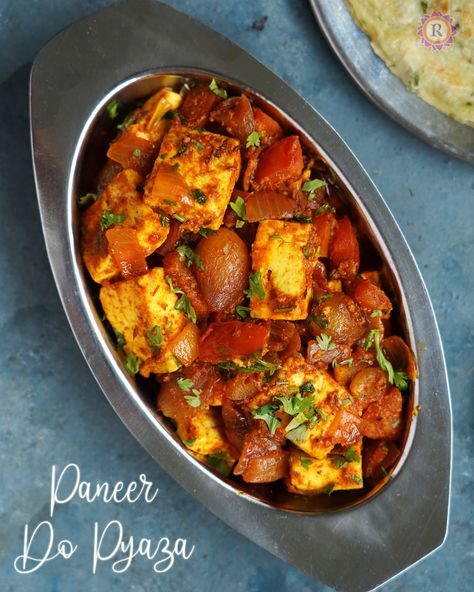 Paneer do pyaza is an easy dish prepared with double the onions, hence the name. Soft paneer and crunchy onions, twice the amount in this paneer do pyaza recipe makes it so delicious! If you are wondering what can you make from paneer, then can instantly prepare this for dinner or lunch with chapati or... Read More The post Paneer Do Pyaza recipe appeared first on Raks Kitchen. Crunchy Onions, Kulcha Recipe, Cooking Cream, Ginger Spice, Vegan Yogurt, Paneer Recipes, Fried Tofu, Coriander Powder, Chapati