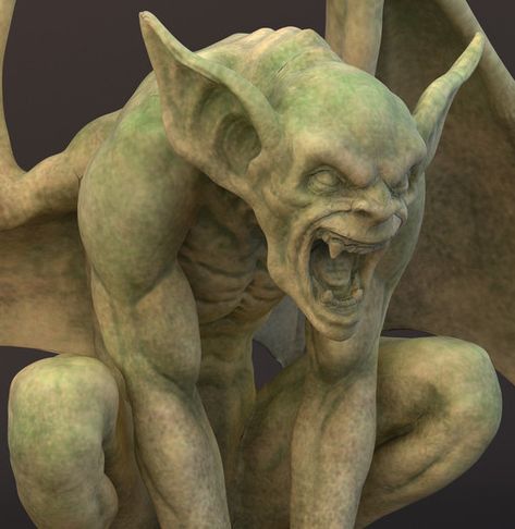 GARGOYLS & Architectural Art Gargoyle Sculpture, Gargoyles Art, Gargoyle Tattoo, Gothic Gargoyles, Ange Demon, Gothic Architecture, Gremlins, Sculptures & Statues, Pics Art