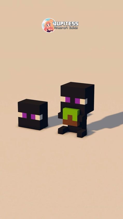 Enderman Statue Minecraft, Cool Minecraft Statues, Minecraft Enderman Build, Enderman Statue, Minecraft Statues Blueprints, Minecraft Animal Statues, Statues Minecraft, Minecraft Statue Ideas, Statue Minecraft