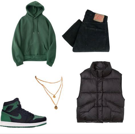 outfit ideas outfit goals outfit aesthetic outfit ideas 2022 outfit inspirations clothing aesthetic fall outfits fall aesthetic grunge outfits fall 2022 outfits fall fashion 2022 fashion Green Hoodie Outfit, Hoddies Outfits, Dark Green Hoodie, Gender Neutral Outfits, Olive Green Hoodie, Puffer Vest Outfit, Competition Outfit, Random Clothes, Neutral Outfits