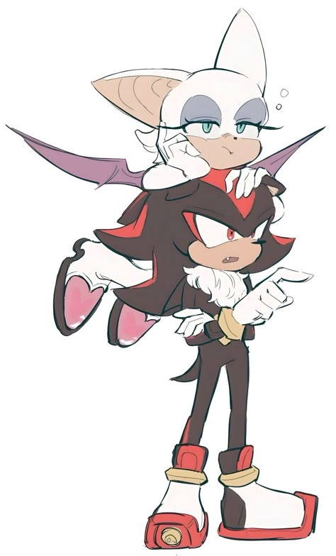 Rouge Fanart, Shadow And Rouge, Rouge The Bat, Sonic And Amy, Sonic Fan Characters, Childhood Games, Sonic Franchise, Hedgehog Art, Sonic And Shadow