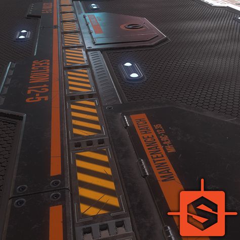 Sci Fi Screen Panel, Sci Fi Industrial, Sci Fi Space Station, Sci Fi Floor, Sci Fi Room, Scifi Environment, Scifi Interior, Cyberpunk Design, Sci Fi Props