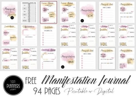 6 FREE Manifestation Journal Templates | 6 Free Journals Available Manifestation Journal Printable, Scripting Manifestation Journal Template, Law Of Attraction Planner Free Printable, Free Manifestation Journal Template, Manifestation Journal Cover, Manifestation Journal Template, Journal Cover Art, Journal Printables Free, Journal Wellness