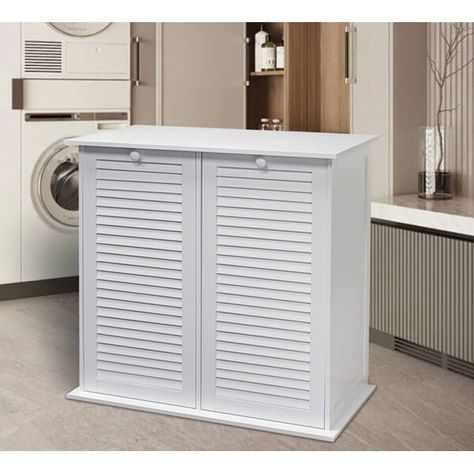 Laundry Folding Station, Cabinet Laundry Hamper, Clothes Sorting, Tilt Out Laundry Hamper, Laundry Cabinets, Laundry Sorter, Primary Bath, Laundry Room Bathroom, Folding Laundry