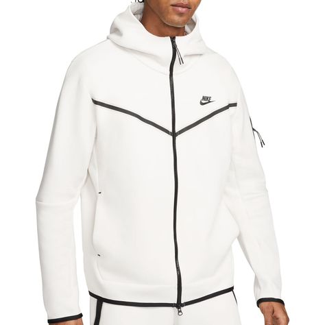 Nike Sportswear Tech Fleece, Nike Tech, Tech Fleece, Full Zip Hoodie, Nike Sportswear, Zip Hoodie, Sweatpants, Nike, White