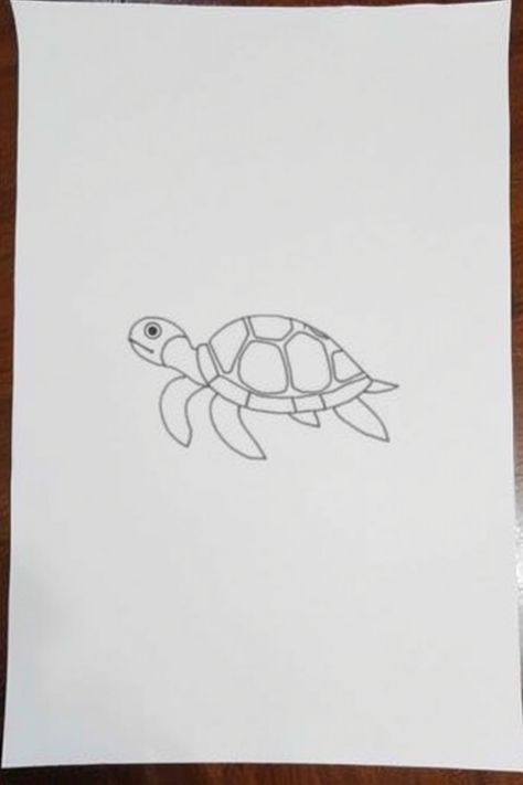 Check Out This Simple Turtle Line Drawing & 12+ Other Turtle Drawing Ideas! #drawinginspiration #drawing Turtle Line Drawing, Cute Turtle Drawings, Turtle Sketch, Beach Drawing, Pumpkin Drawing, Conservation Art, Cartoon Turtle, Skeleton Drawings, Turtle Drawing