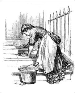 Victorian Servants, Scullery Maid, Linen Aprons, Victorian Maid, Kitchen Maid, House Maid, Cleaning Maid, Victorian Life, Working Class