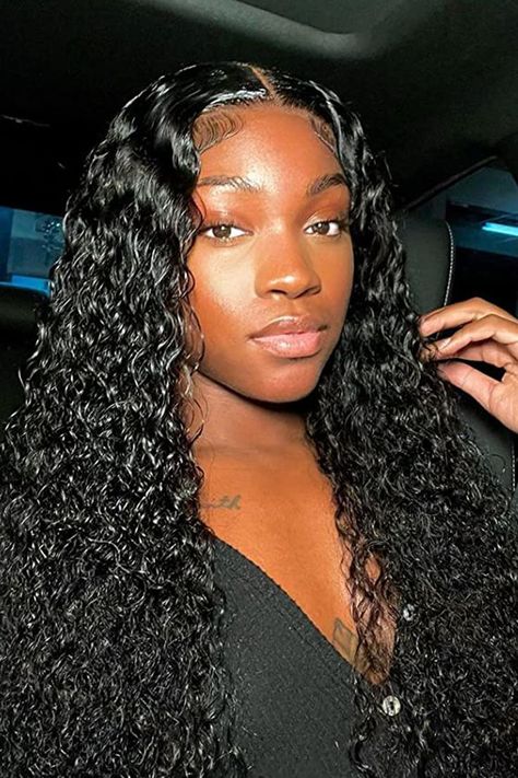 Wavy Lace Front Wigs Black Women, Wet Look Wig Black Women, Wet Hair Look Black Woman, Wavy Wigs Black Women, Masters Photoshoot, Black Hair Tips, Wavy Weave, Wet And Wavy Hair, Body Wave Lace Front Wigs