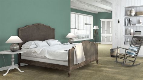 Personal Color Viewer | Benjamin Moore Silver Pine AC 21 Rustic Country Bedrooms, Blue Bedroom Paint, Design Your Own Room, Coastal Cottage Bedroom, Calming Bedroom Colors, Popular Paint Colors, Calming Bedroom, Paint Colors Benjamin Moore, Personal Color