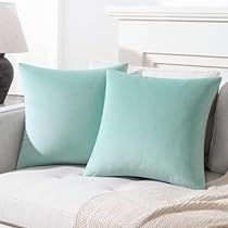 Cute Throw Pillows Couch, Teal Room Decor, Teal Rooms, Pillow Mixing, Teal Throw Pillows, Teal Pillows, Teal Decor, Cozy Throw Pillows, Plush Cushion