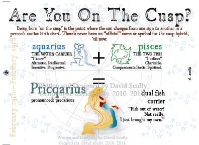 The Aquarius/Pisces cusp.. the Pricquarius, pronounced precarious. I don't know whether to laugh or cry haha! Astrology Cusps, Writing Personality, Pisces Queen, Cusp Signs, Aquarius Pisces Cusp, Zodiac Signs Elements, Zodiac Cusp, Zodiac Characteristics, Aquarius Traits