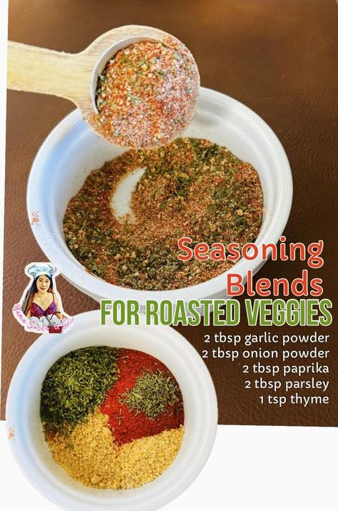 Roasting Vegetables, Homemade Dry Mixes, Facebook Recipes, Homemade Spice Mix, Spice Mix Recipes, Roasted Vegetable Recipes, Homemade Condiments, Mix Recipes, Homemade Spices