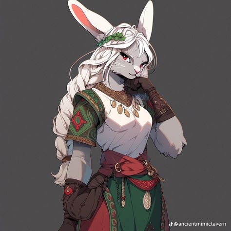 Female Rabbit, D D Character Ideas, Dungeons And Dragons Characters, Dnd Art, Dungeons And Dragons Homebrew, Fantasy Warrior, Female Character Design, Dnd Characters, Character Portraits