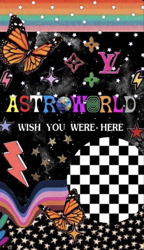 Travis Scott Astroworld Wallpaper, Travis Scott Painting, Astroworld Aesthetic, Astroworld Wallpaper, Wallpaper Sun, Travis Scott Wallpapers, Travis Scott Astroworld, Wallpapers For Mobile Phones, Painting Collage