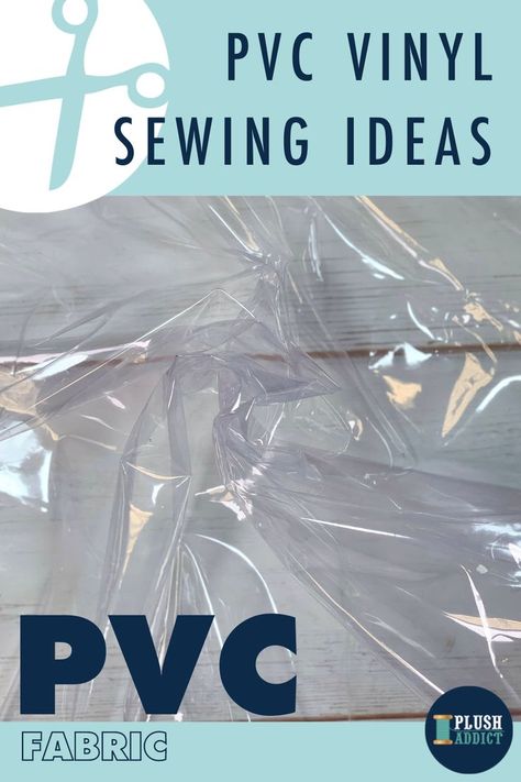 Pvc Fabric Projects, How To Sew Plastic Vinyl, Vinyl Sewing Projects, Sewing With Vinyl, Tips For Sewing, Sewing Cushions, Zipper Pouch Tutorial, Sewing Elastic, Vinyl Bag