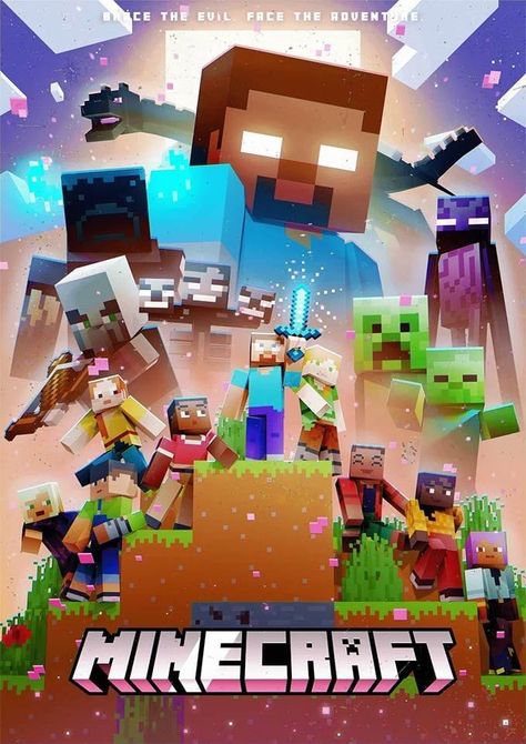 Minecraft Poster, Herobrine Wallpaper, Minecraft App, Gaming Profile Pictures, Capas Minecraft, Minecraft Logo, Karakter Minecraft, Minecraft Theme, Minecraft Images