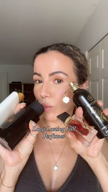 Elizabeta Petkovski on Instagram: "Fall perfumes that will last you all day and then some. The projection is also unreal! I wouldn’t use more that 2-3 sprays otherwise people will smell you from a mile away. Featured: @commodity Milk Bold @victoriabeckhambeauty Suite 302 @amouageofficial Guidance @yslbeauty Libre Le Parfum @muglerofficial Alien Goddess Intense @kilianparis Angels Share @guerlain Tobacco Honey @atelierdesors Lune Feline @montale Arabians Tonka #longlastingperfume #perfumerecommendations #fallperfume" Alien Goddess Intense, Commodity Milk, Alien Goddess, Angels Share, Long Lasting Perfume, Smell Good, Feline, Honey, Milk