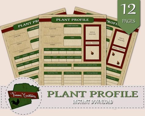 Use this plant profile information garden planner insert sheet to keep track of specific information about the type of plants used in your garden. This profile garden journal set is designed for square foot gardening. Simply pick the spacing requirements for the specific plant type and start adding Printable Garden Planner, Type Of Plants, Profile Template, Door Hanger Template, Journal Set, Companion Plants, Garden Planner, Square Foot Gardening, Garden Journal