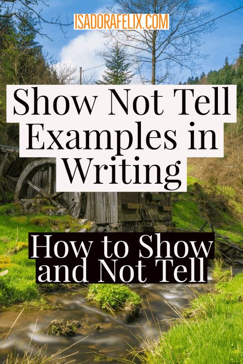 Show Not Tell Examples in Writing: How to Show and Not Tell Writing Conflict, Show Not Tell, Writing A Book Outline, Writer Resources, University Application, Essay Writing Examples, Writing Steps, Writing Journaling, Memoir Writing