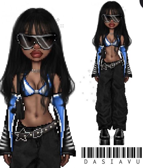 🤍 Black Bratz Doll Drawing, Cyberpunk Aesthetic Outfit, Futuristic Outfits, Cyberpunk Outfit, Bratz Doll Outfits, Aaliyah Style, Bratz Inspired Outfits, Fashion Gal, Shoes Outfit Fashion