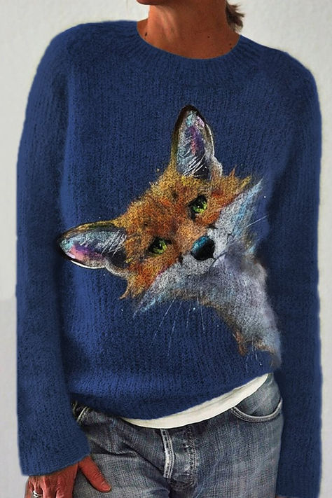 😭Sadly, we are closing Animals in the Forest collection. Last chance, everything up to 49% off! Shop Now👉👉👉 Animals In The Forest, Fox Painting, Cozy Knit Sweater, Bead Stitching, Beaded Animals, Cozy Knit, In The Forest, Cozy Knits, Last Chance