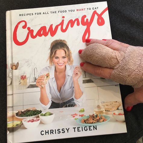 I've waited with excitement for this fabulous cookbook to come out @chrissyteigen and OF COURSE the day I get mine is the same day I have hand surgery so I can't cook!!!! (Relax haters I've been cooking for over 50 years and I'm pretty damn good) I can't wait to read this yummy book and learn some new recipes!!! #cravings #love #family #nowimstarving #krisjenner #krisisms Cravings Chrissy Teigen, Chrissy Teigen Cookbook, Kitchen Cookbook, Chrissy Teigen, Kris Jenner, Guilty Pleasures, Of Course, I Got This, New Recipes