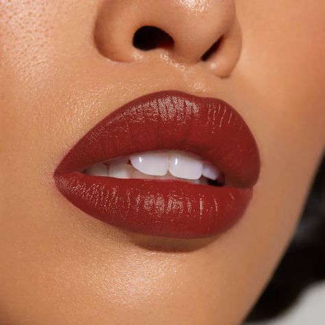 Ella Fitzgerald Lipstick Apollo Rust Lipstick Makeup, Red Lipstick Tan Skin, Matte Lipstick Shades For Dark Skin, Dark Red Brown Lipstick, Rust Red Lipstick, Orange Brown Lipstick, Brick Color Lipstick, Terracota Lipstick, Brick Red Lip