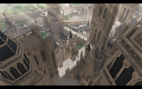 ArtStation - Gothic City Gothic City Art, Gothic City, Fantasy Cities, Heaven And Hell, Fantasy City, Gothic Architecture, Industrial Buildings, City Art, Fantasy Art