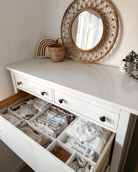 IKEA SKUBB boxes in HEMNES drawers Ikea Box Drawers, Hemnes Drawers, Ikea Skubb, Ikea Box, Ikea Boxes, Room Ideas, Drawers, Bedroom, Organisation