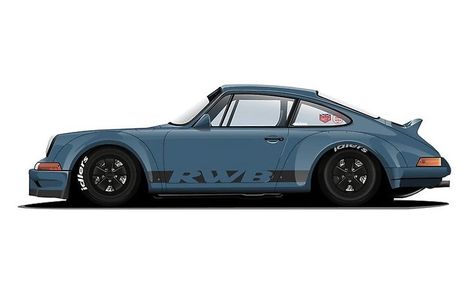 Porsche Side View, Car Side View, View Wallpaper, Vw Cars, Porsche Cars, Car Exterior, Car Cartoon, Instagram Creative, Sidecar