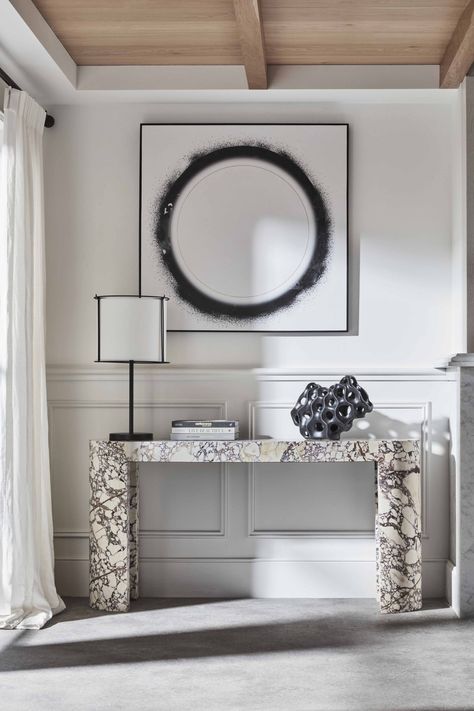 Foyer Console Table, Travertine Console, Coffee Table And Side Table, Calcutta Marble, Marble Top Side Table, Marble Top Console Table, Marble Desk, Coco Republic, Console Table Design