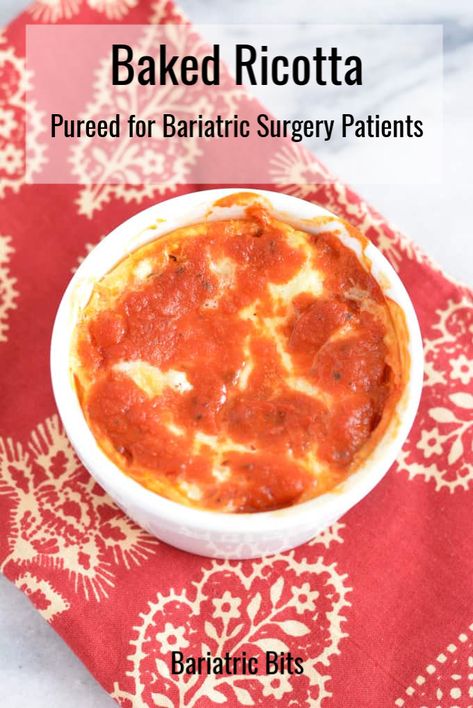 Bariatric Football Food, Bariatric Friendly Recipes Crock Pot, Easy Bariatric Recipes Simple, Wls Pureed Recipes, Puree Food Recipes Bariatric, Week 2 Bariatric Diet, Bariatric Baked Ricotta, Gastric Pureed Recipes, Rny Gastric Bypass Recipes Liquid Diet